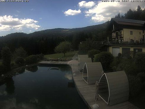 Webcam unterm Arber bei Bodenmais in der Arberregion. Bayerischer Wald. Hotel Riedlberg